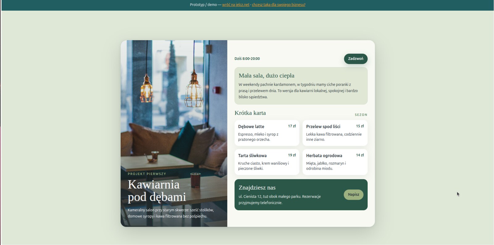 Kawiarnia pod dębami